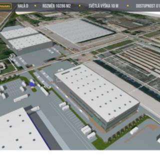 Pronájem skladu 10296 m² Hradec Králové