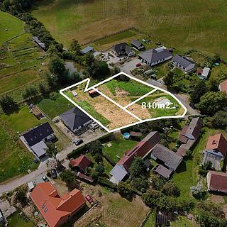 Prodej stavební parcely 840 m² Vrábče