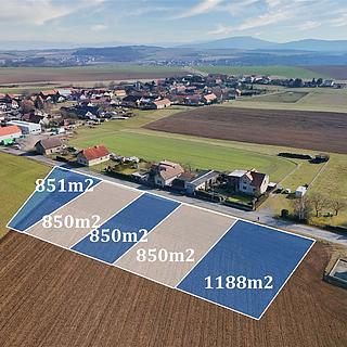 Prodej stavební parcely 4589 m&sup2; Chlustina