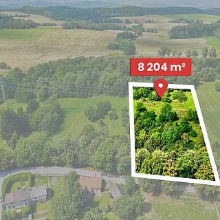 Prodej stavební parcely 8204 m&sup2; Přídolí