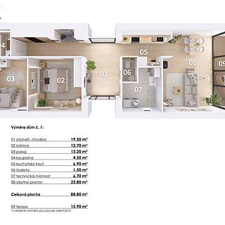 Prodej rodinného domu 89 m² Spořice, Luční