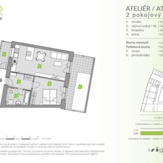 Prodej bytu 2+kk 49 m² Brandýs nad Labem-Stará Boleslav