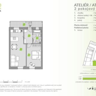 Prodej bytu 2+kk 49 m² Brandýs nad Labem-Stará Boleslav