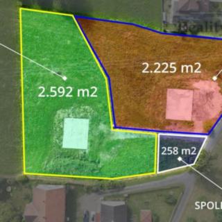 Prodej stavební parcely 2 721 m² Odry Loučky