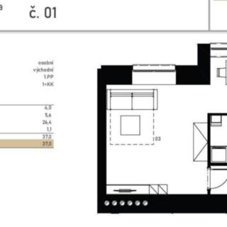 Prodej kanceláře 37 m² Praha
