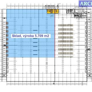Pronájem skladu 5709 m² Líně