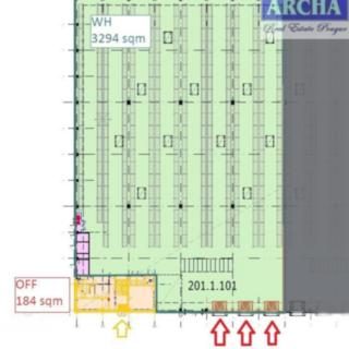Pronájem skladu 3488 m² Plzeň