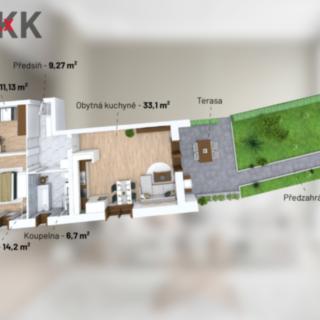 Prodej bytu 3+kk 74 m² Třeština