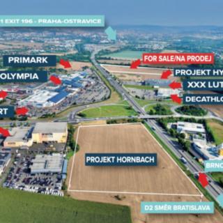Prodej komerčního pozemku 80 000 m² Modřice