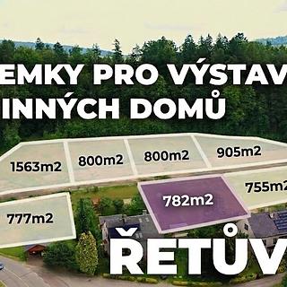 Prodej stavební parcely 782 m² Řetůvka