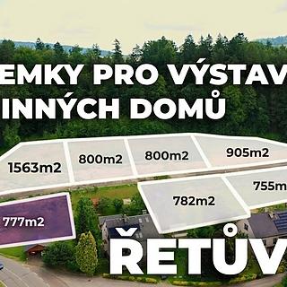 Prodej stavební parcely 777 m² Řetůvka