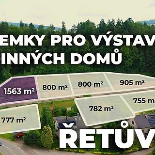Prodej stavební parcely 1 563 m² Řetůvka