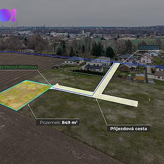 Prodej stavební parcely 849 m² Ostrava