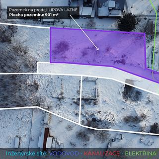 Prodej stavební parcely 901 m&sup2; Lipová-lázně