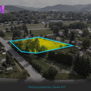 Prodej stavební parcely 3444 m² Bystřice