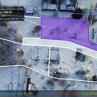 Prodej stavební parcely 796 m² Lipová-lázně