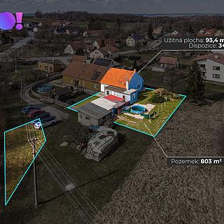 Prodej rodinného domu 93 m&sup2; Sedlnice