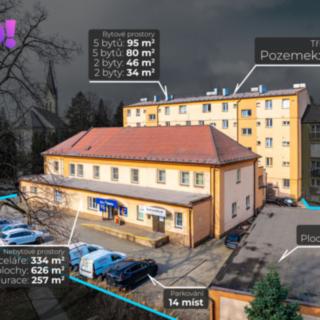 Prodej činžovního domu 2 337 m² Třinec Staré Město, nám. Míru