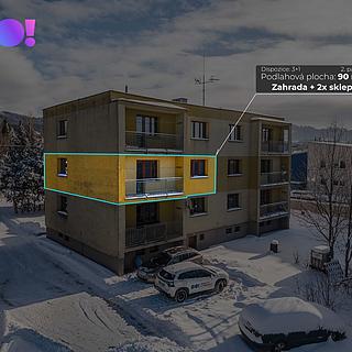 Prodej bytu 3+1 88 m² Bystřice