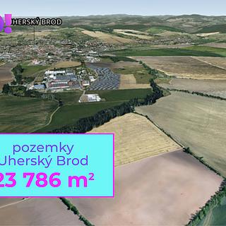 Prodej zemědělské půdy 23 786 m² Uherský Brod