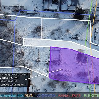 Prodej stavební parcely 1 156 m² Lipová-lázně