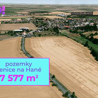 Prodej zemědělské půdy 7 577 m² Senice na Hané