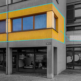 Pronájem bytu 1+1 45 m² Přerov I-Město, nábř. Protifašistických bojovníků