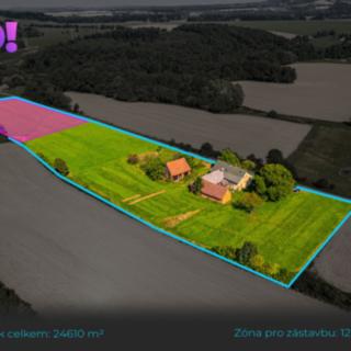 Prodej stavební parcely 24610 m² Janovice