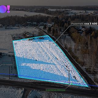 Prodej stavební parcely 3 412 m² Horní Bludovice