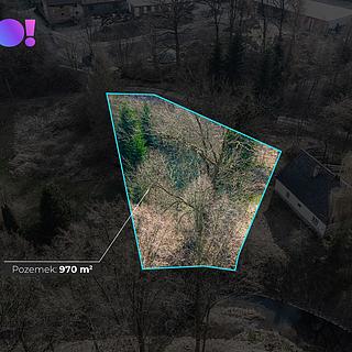 Prodej stavební parcely 970 m&sup2; Sedlnice