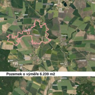 Prodej zemědělské půdy 32 803 m² Luštěnice