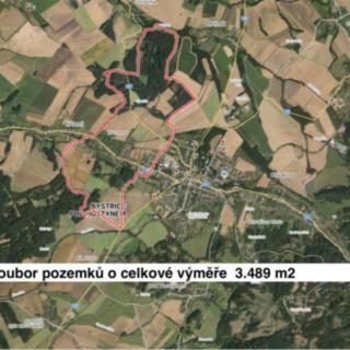 Prodej zemědělské půdy 3 489 m² Bystřice pod Hostýnem