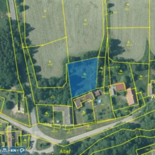 Prodej stavební parcely 1 074 m² Nová Bystřice Albeř