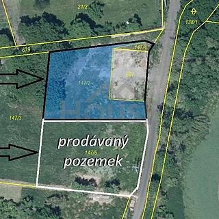 Prodej stavební parcely 1 001 m² Podbořany Pšov