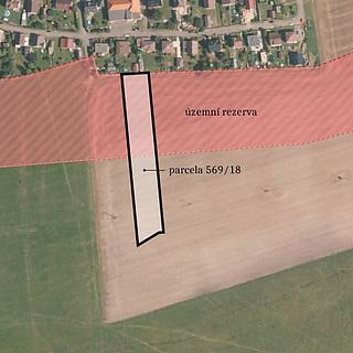 Prodej stavební parcely 4 546 m² Těně