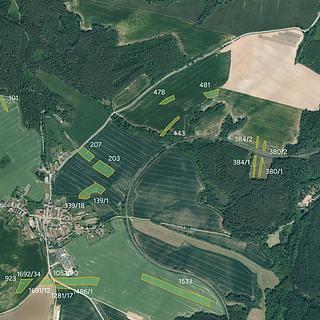 Prodej zemědělské půdy 71 055 m² Mladotice Chrášťovice