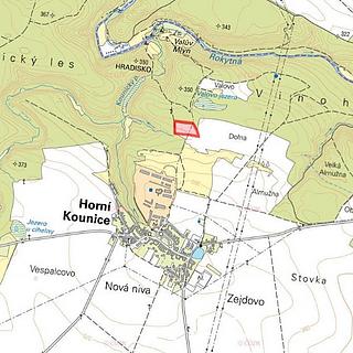 Prodej zemědělské půdy 15421 m² Horní Kounice