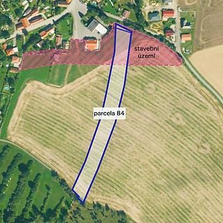 Prodej stavební parcely 9 850 m² Dolní Hořice Horní Hořice