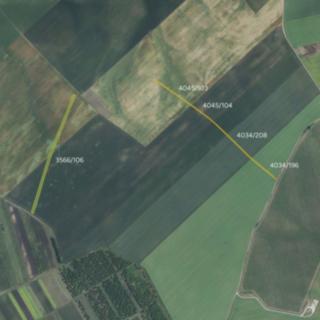 Prodej zemědělské půdy 14563 m² Čejkovice
