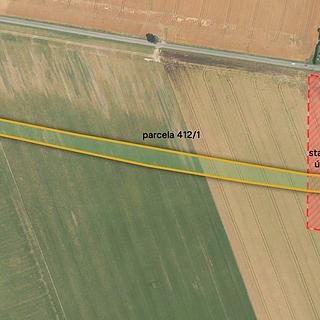 Prodej stavební parcely 11406 m² Staré Jesenčany