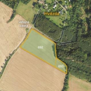 Prodej zemědělské půdy 28865 m² Blíževedly
