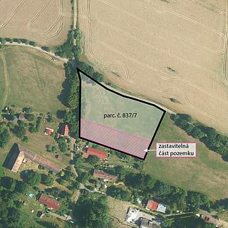 Prodej stavební parcely 4332 m&sup2; Přestavlky u Čerčan