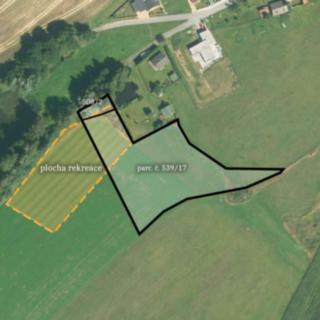 Prodej stavební parcely 5 723 m² Jiřice