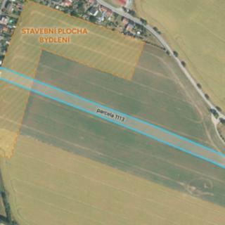 Prodej stavební parcely 2 577 m² Vlašim