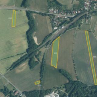 Prodej zemědělské půdy 55 477 m² Osíčko