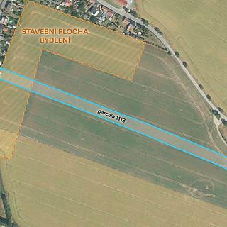 Prodej stavební parcely 2577 m&sup2; Vlašim