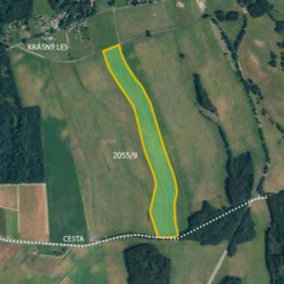 Prodej zemědělské půdy 108 406 m² Krásný Les