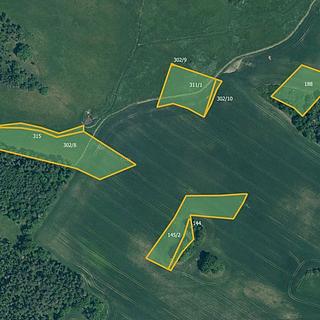 Prodej zemědělské půdy 33 295 m² Chanovice Dobrotice