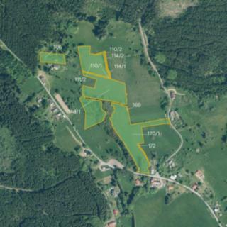 Prodej zemědělské půdy 40 226 m² Chodský Újezd Žďár
