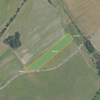 Prodej zemědělské půdy 24656 m&sup2; Hostomice